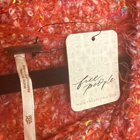 Free People Stardust Sweater XS NWT Cropped Chunky Knit Cozy Boho Pullover - Picture 4 of 6